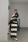 SWAYING/KNIT Mohair Striped Skirt SW212XZ01